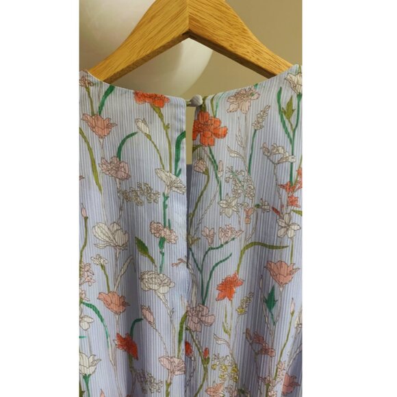 BANANA REPUBLIC Floral Puff-Sleeve Dress SIZE PETITE 00 GOOD AS NEW - Picture 6 of 12